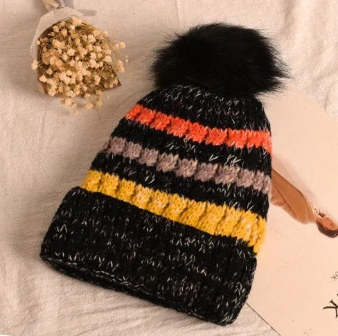 Winter Knitted Wool Beanies Women Hat | Beanie for Adults | Women Outdoor Wear | Ski Hat | Winter Hat | Warm Hats | Winter Accessories