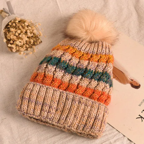 Winter Knitted Wool Beanies Women Hat | Beanie for Adults | Women Outdoor Wear | Ski Hat | Winter Hat | Warm Hats | Winter Accessories