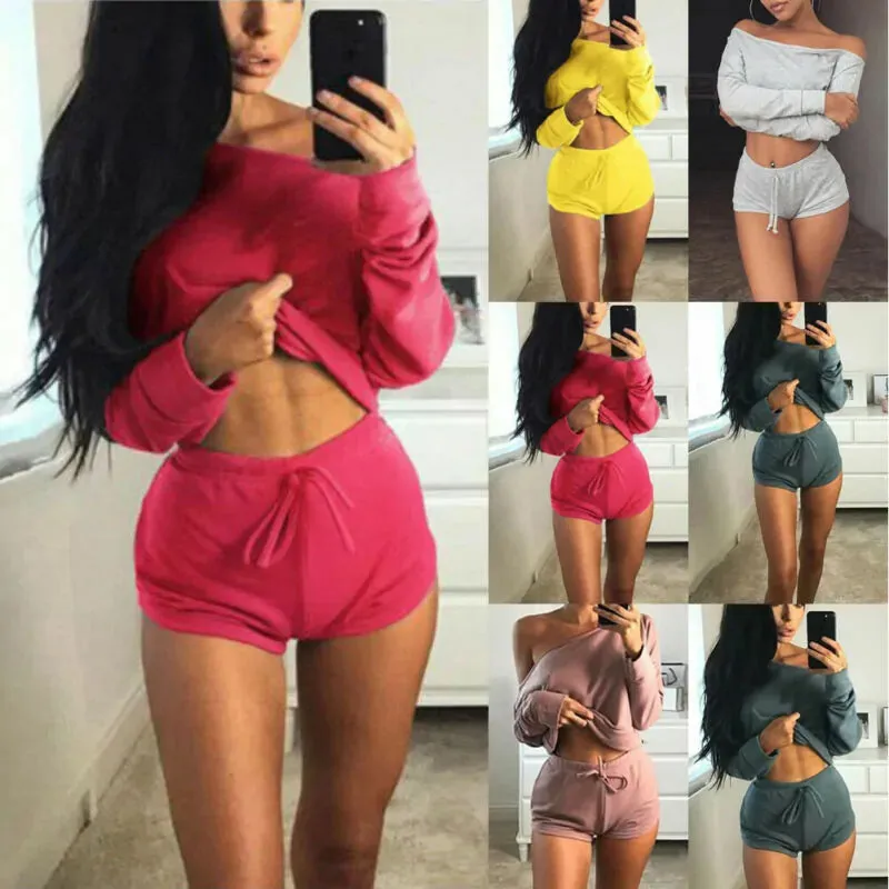 Women’s 2-Piece Gym Outfit: Sporty Vest Top and Leggings Set