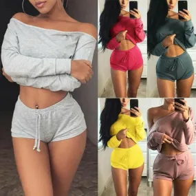 Women’s 2-Piece Gym Outfit: Sporty Vest Top and Leggings Set