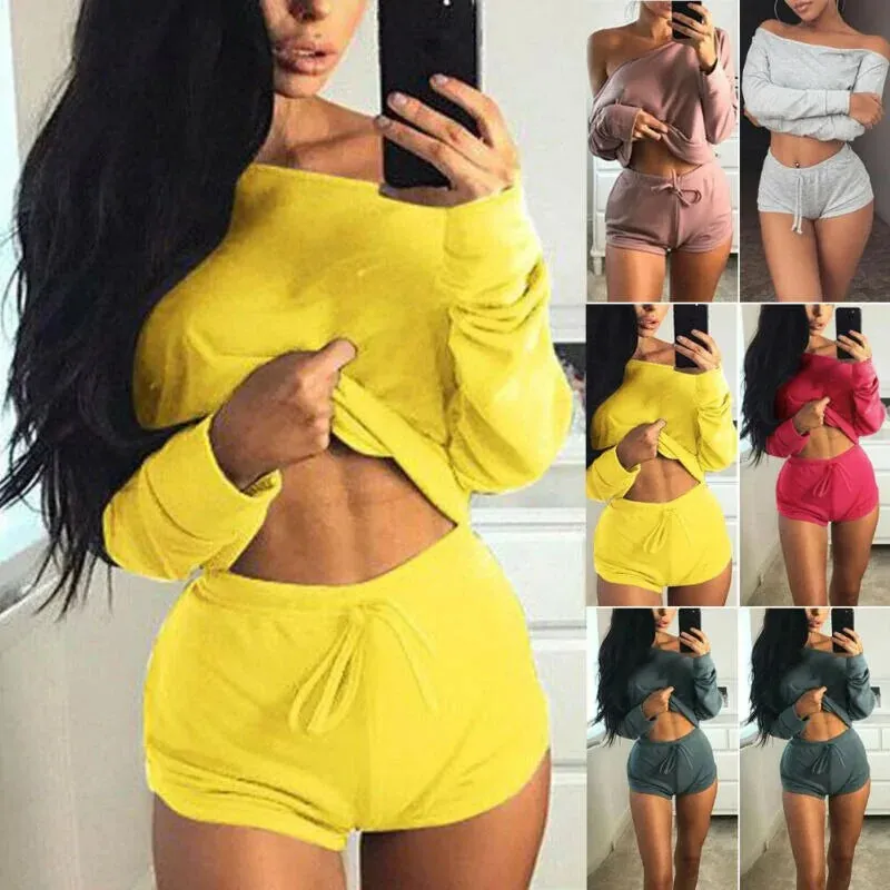 Women’s 2-Piece Gym Outfit: Sporty Vest Top and Leggings Set
