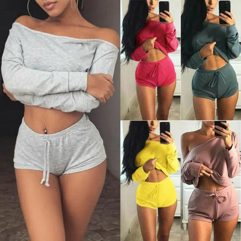 Women’s 2-Piece Gym Outfit: Sporty Vest Top and Leggings Set