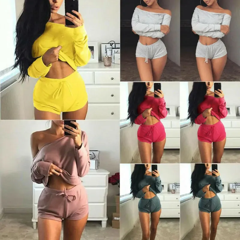 Women’s 2-Piece Gym Outfit: Sporty Vest Top and Leggings Set