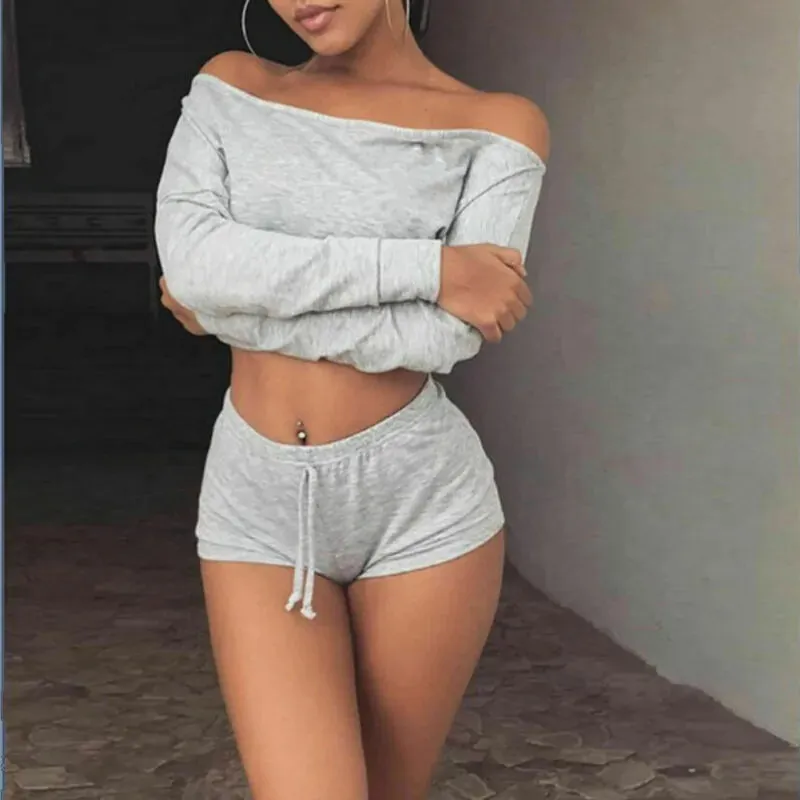 Women’s 2-Piece Gym Outfit: Sporty Vest Top and Leggings Set