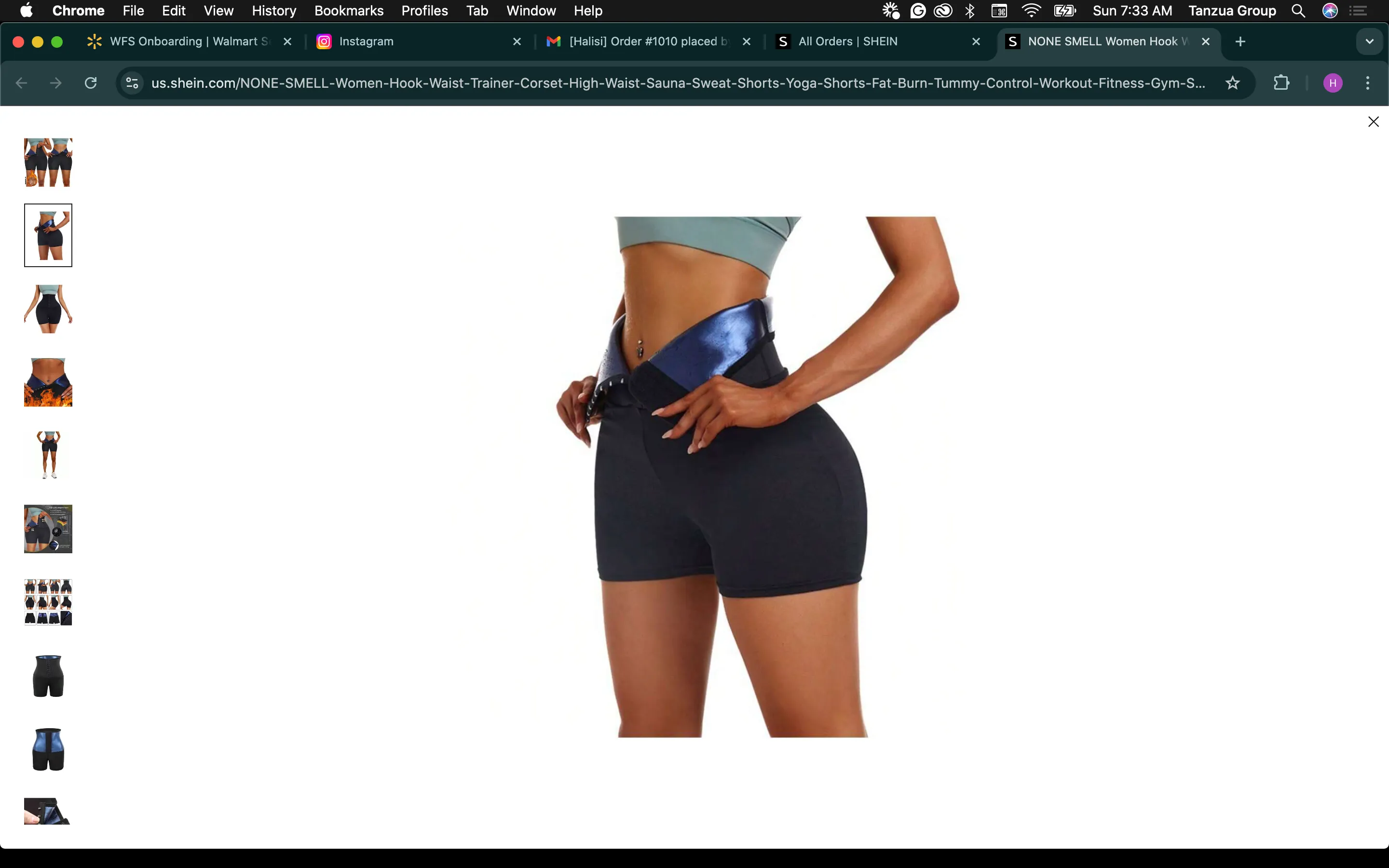 Women's High Waist Sauna Sweat Shorts with Hook Waist Trainer – Tummy Control, Fat Burn, and Workout Fitness Gear