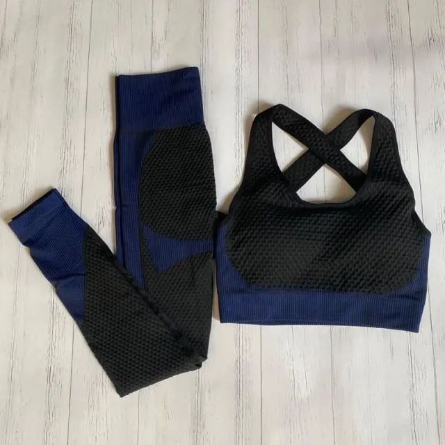 Womens Matching Co Ord Workout Top Leggings Jacket Set