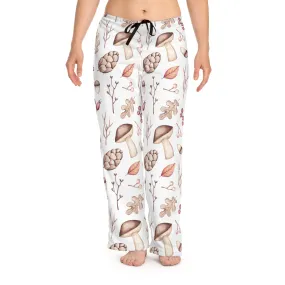 Women's Pyjama Pants, Mushrooms and Acorns, Sleepwear Bottoms