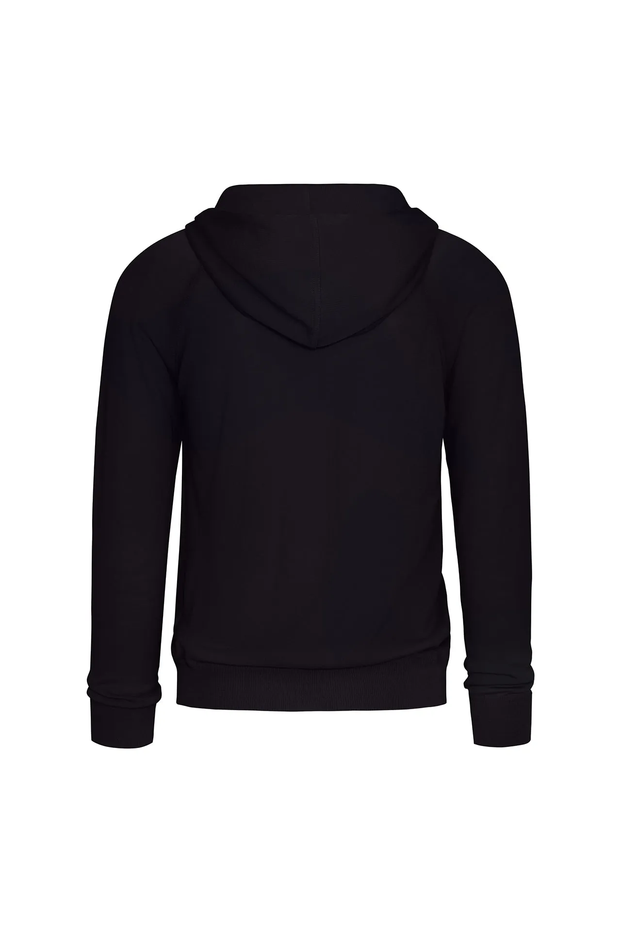 Wool Traveler Knit Zip-Front Hooded Sweater in Heathered Bark